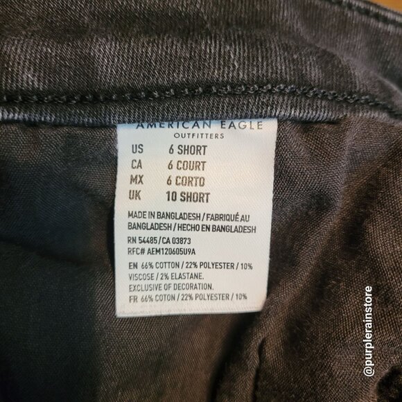 American Eagle Jeans 6 S Jegging Curvy Highest Rise Next Level Stretch Black - Picture 6 of 13